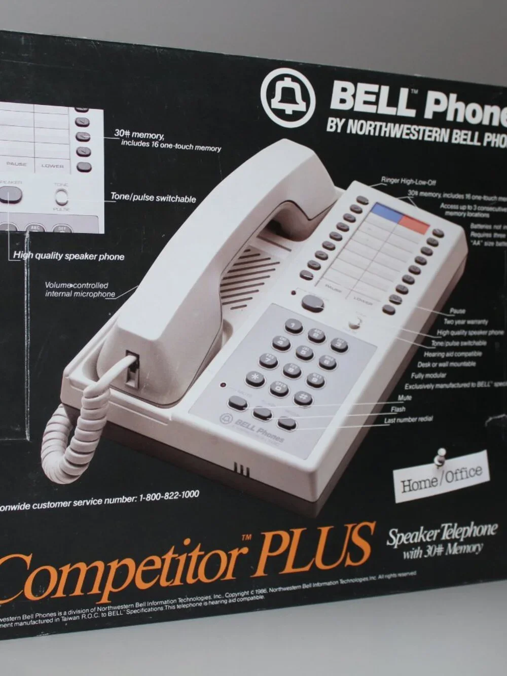 Vintage Northwestern Bell Speaker Phone Competitor Plus Telephone 21410 NEW